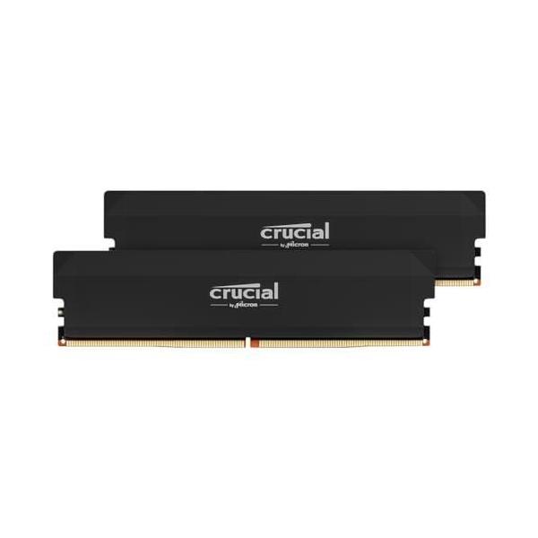 CRUCIAL Mémoire RAM DDR5 Pro - overclocking Edition - 32GB Kit (16GBx2) - 6000 MT/s - CL36 - Noir - CP2K16G60C36U5B