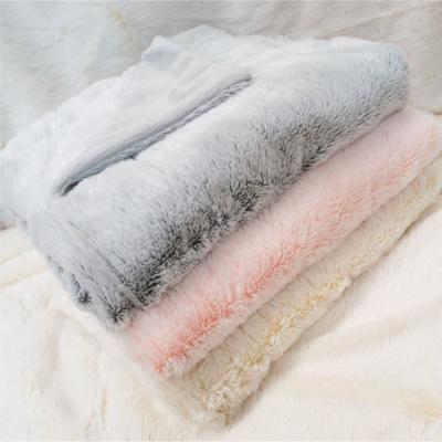 Couverture doublée DOMIVA - Ultra douce et chaude - Crème
