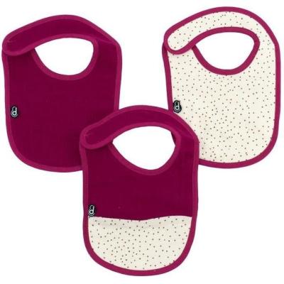 Lot x3 bavoirs adorables pour bébé - DOMIVA - 6-12 mois - Grenadine
