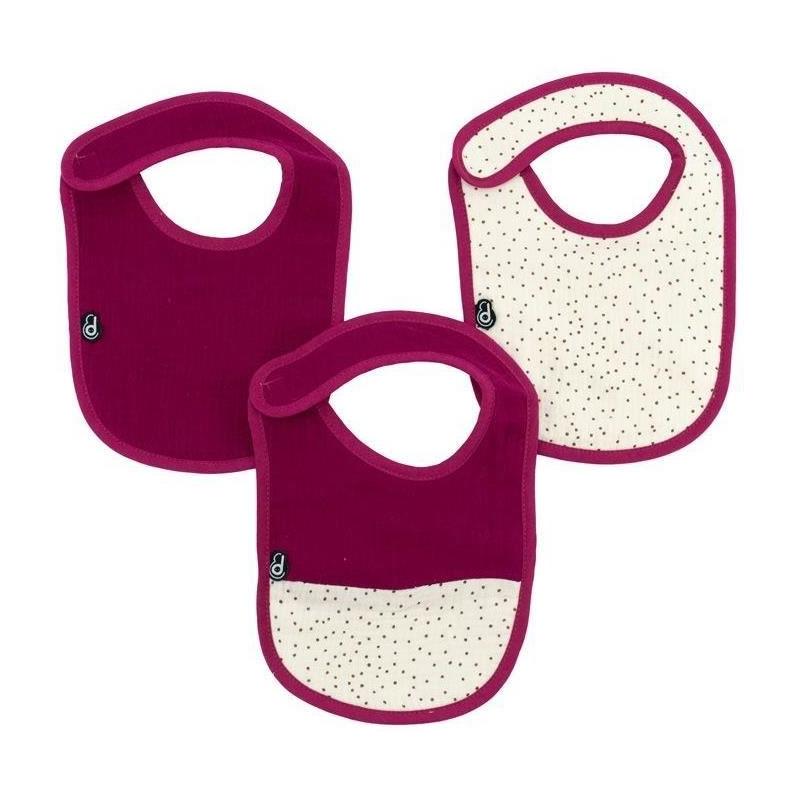 Lot x3 bavoirs adorables pour bébé - DOMIVA - 6-12 mois - Grenadine