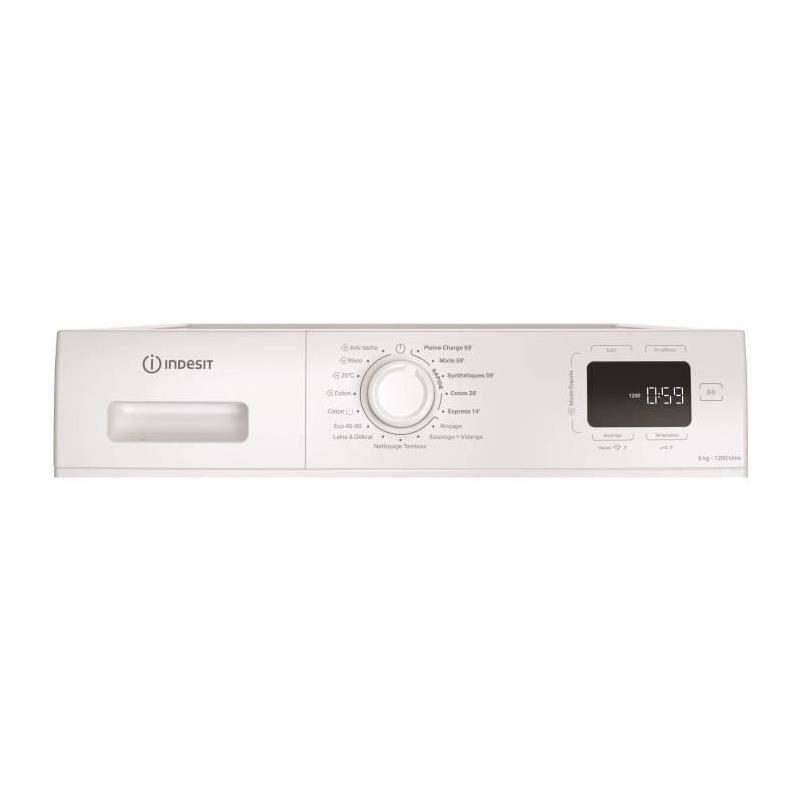 Lave-linge hublot Indesit MyTime 9kg - Classe A