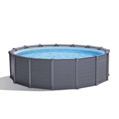 Kit Piscine Graphite 4,78 x 1,24 m - Intex: Plongez dans le luxe!