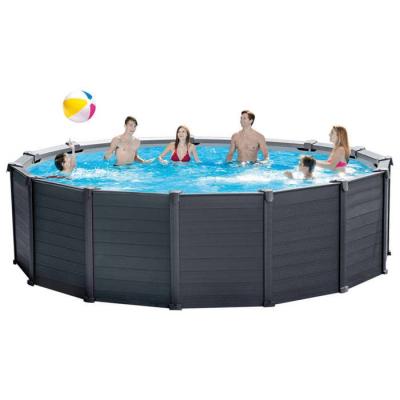 Kit Piscine Graphite 4,78 x 1,24 m - Intex: Plongez dans le luxe!