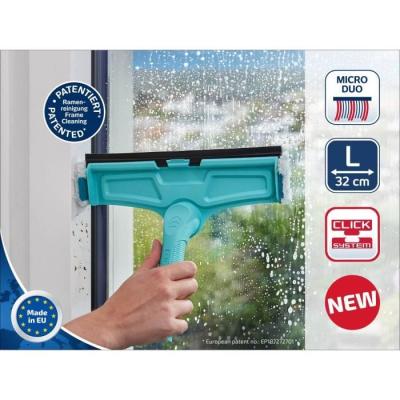 Lave-vitres 4-en-1 Leifheit 51320 : RACLETTE vitre 32cm innovante