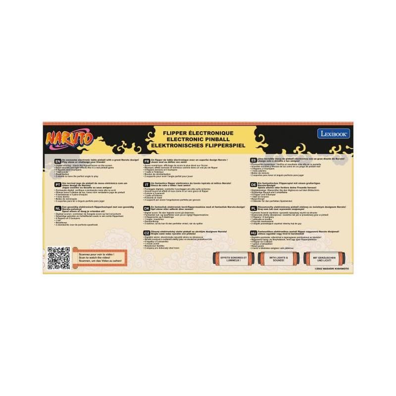 Flipper électronique de table Naruto: sons, lumières et affichage score