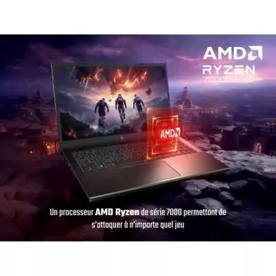 PC Portable Gamer ACER Nitro V 15 ANV15-41-R85W Ryzen 5 7535HS 16Go 512Go SSD RTX 4050