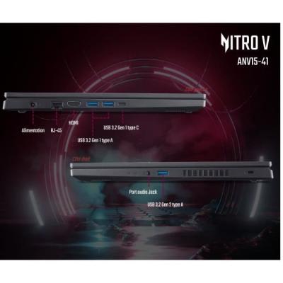 PC Portable Gamer ACER Nitro V 15 ANV15-41-R85W Ryzen 5 7535HS 16Go 512Go SSD RTX 4050