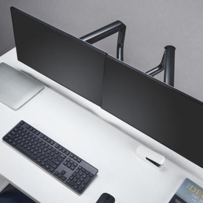 Bras articulés double OPLITE MT10 Noir - Ergonomique et réglable