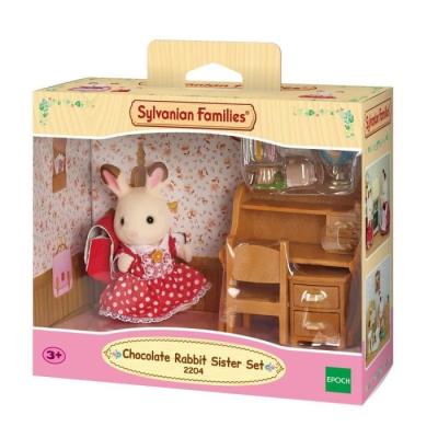 Bureau enfant Sylvanian Families Soeur Lapin Chocolat - Accessoires