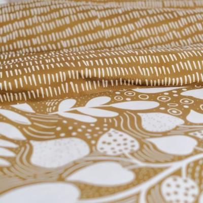 Parure de lit TODAY Sunshine 220x240cm - Imprimé floral - 100% Coton
