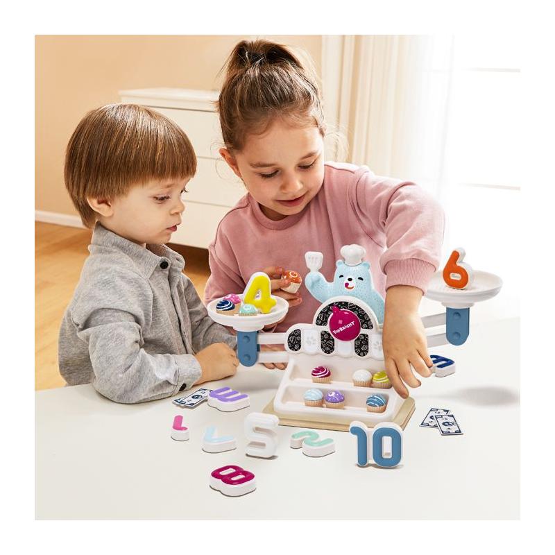 Balance mathématique Yummy Bear: Jeu éducatif pour enfants de 3 ans