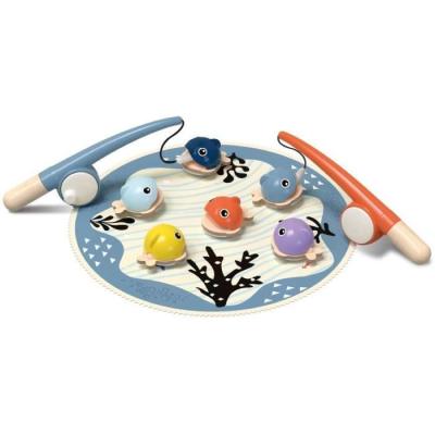 Attrape les Poissons: jeu éducatif 2 ans, 6 poissons magnétiques, 2 cannes à pêche