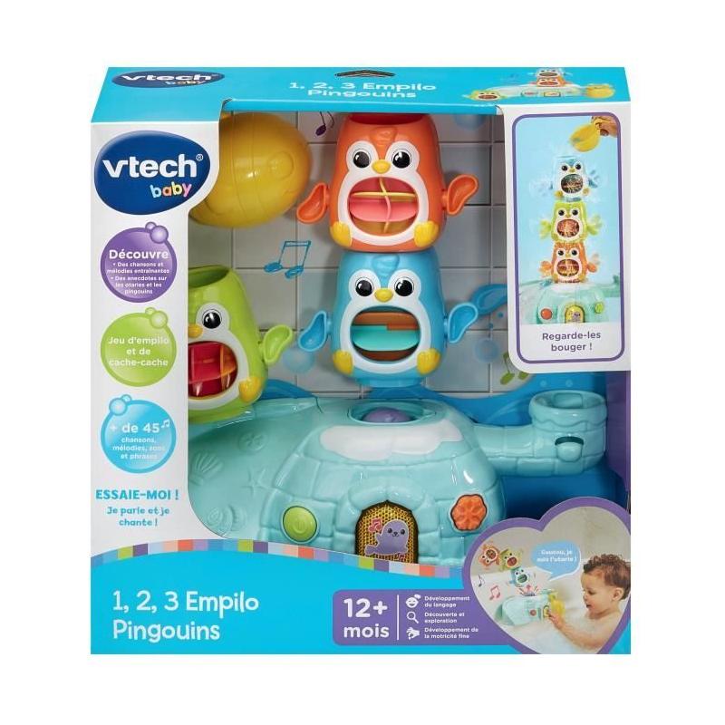Doudou VTECH 1, 2, 3, Empilo Pingouins - Amusement éducatif