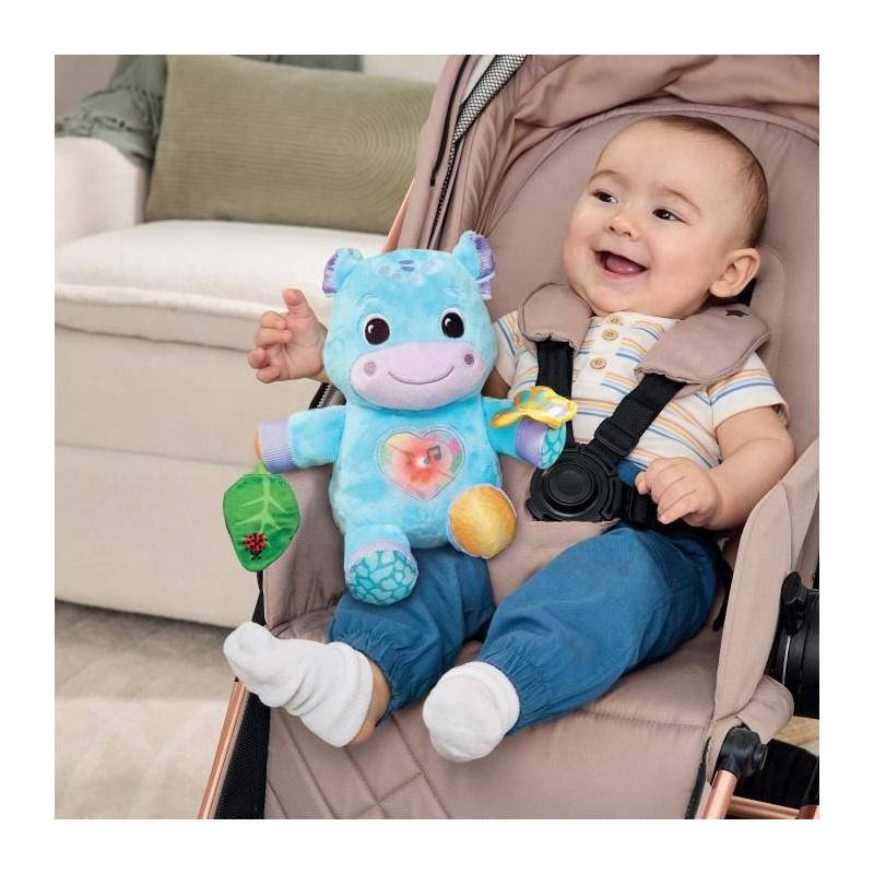Doudou interactif VTECH THÉO, MON HIPPO CALIN (BOUTEILLES PLASTIQUE RECYCLÉES)