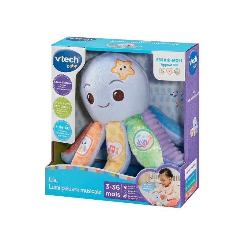 Doudou musical VTECH Lila la Pieuvre : jouet enchanteur