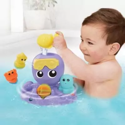 Découvrez VTECH JULIE, la pieuvre tourbillon de bain pour bébé