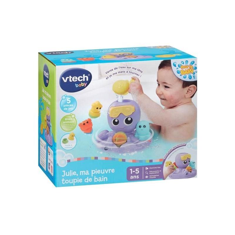 Découvrez VTECH JULIE, la pieuvre tourbillon de bain pour bébé