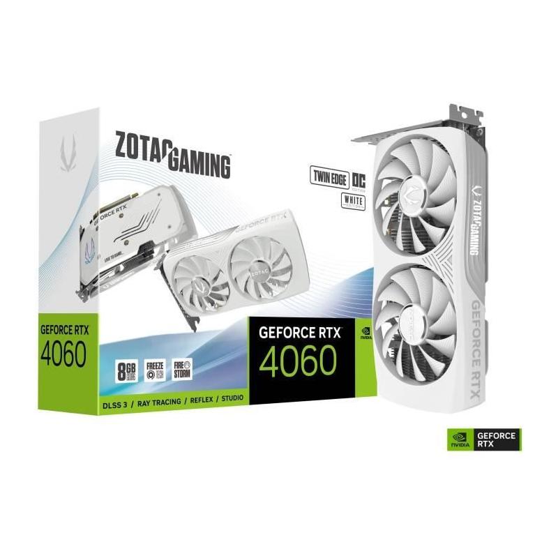 Carte Graphique Nvidia GeForce RTX 4060 Twin Edge OC White 8Go