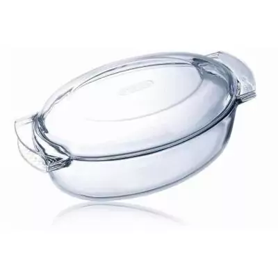 Plat pour four Ovale en verre borosilicate - 38 x 23 cm Plat pour four Ovale en verre borosilicate - 38 x 23 cm
