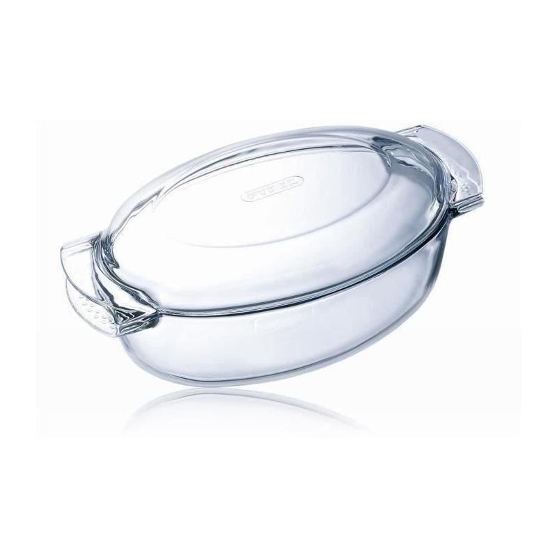 Plat pour four Ovale en verre borosilicate - 38 x 23 cm