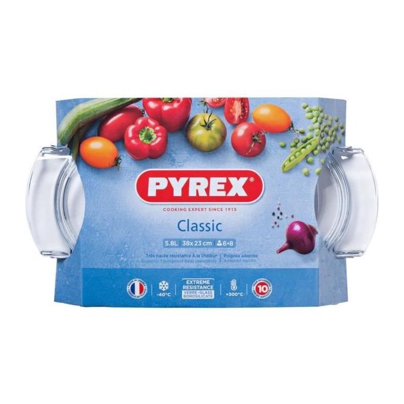 Plat pour four Ovale en verre borosilicate - 38 x 23 cm