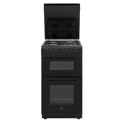 Cuisinière gaz Continental Edison - 4 feux - Noir - L50 x P60 x H90 cm