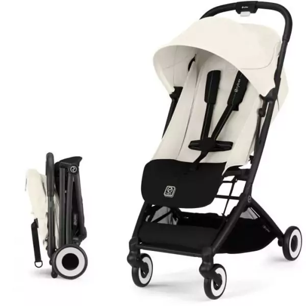 CYBEX - Poussette ultra compacte et confortable - ORFEO - 4 roues - Canvas White