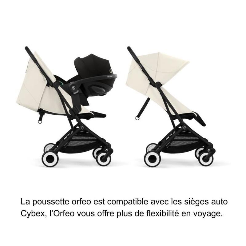 Poussette ultra compacte et confortable - CYBEX ORFEO - Blanc Canvas