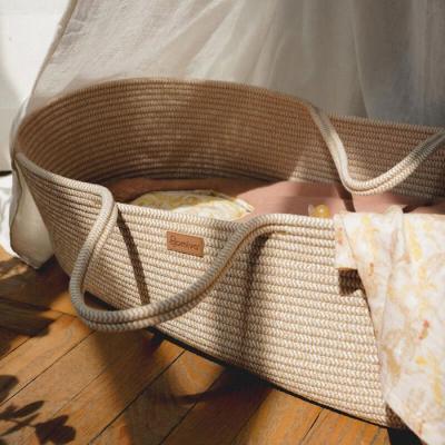 DOMIVA - Couffin tressé Honey Moon Ecru - Confort et élégance pour bébé