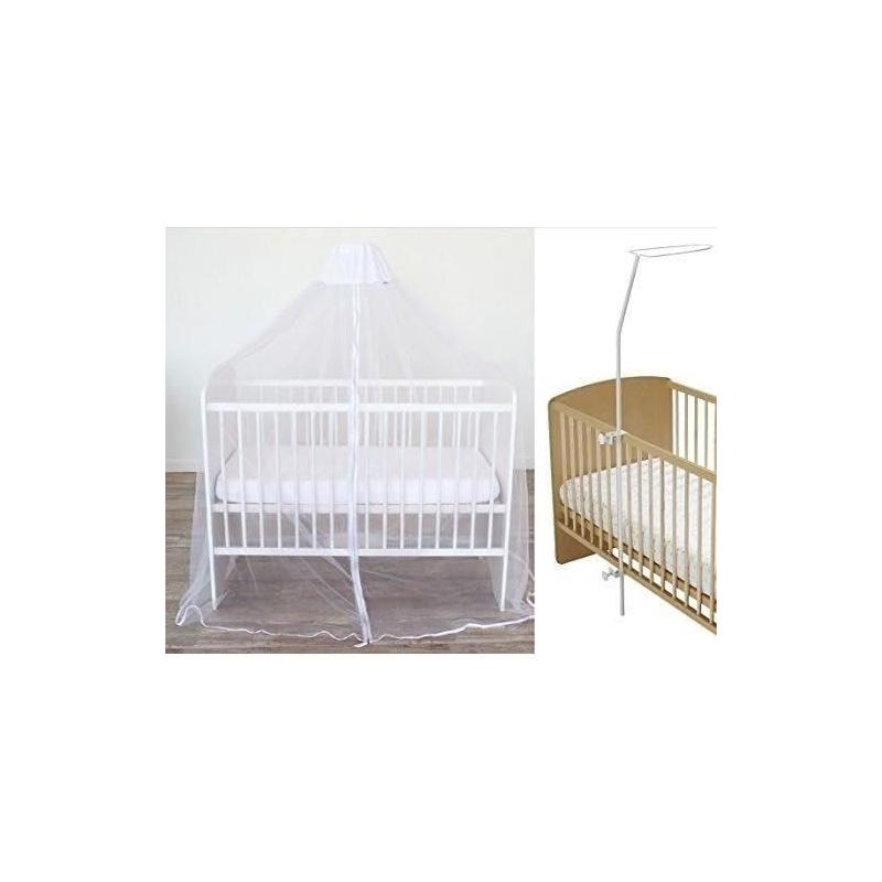 Protégez votre bébé avec style - Ciel de lit + flèche à fixer DOMIVA