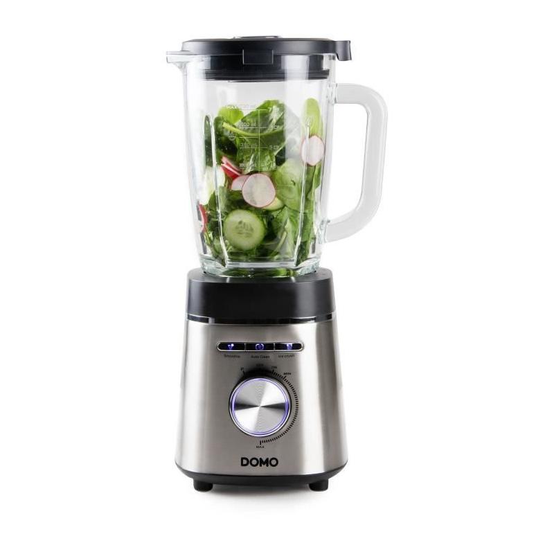 Mélangeur DOMO DO740BL - Puissant 1400 W - 1,75 L - Gris