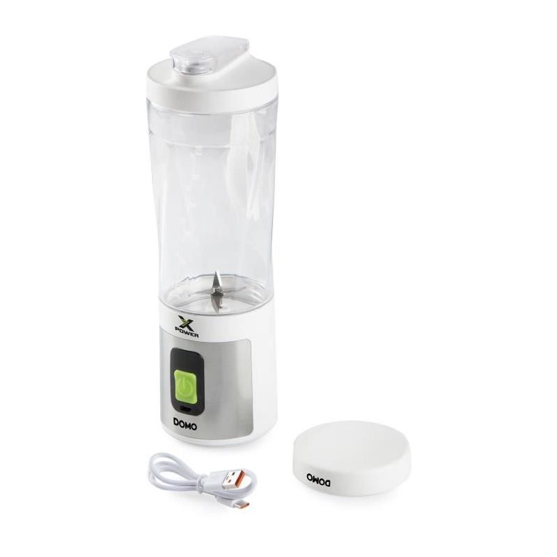 Mélangeur portable sans fil DOMO DO752BL - 120 W - Blanc