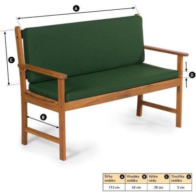 Coussin pour banc de jardin - Confort et élégance assurés