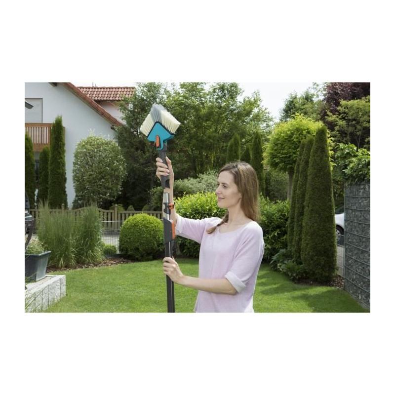 Balai de cantonnier GARDENA Combisystem - Qualité supérieure - Usage intérieur et extérieur