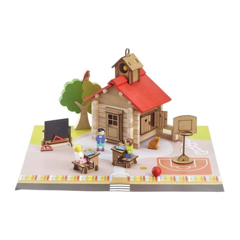 Construisez votre village avec ce jeu de 125 pièces JEUJURA !
