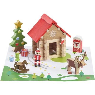 La cabane magique du Père Noël - Jeu de construction 60 pièces