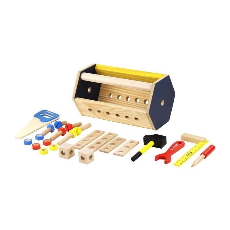 Caisse à outils en bois - JEUJURA pour bricoleurs en herbe