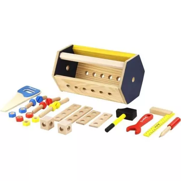 Caisse a outils en bois - JEUJURA - Transportable