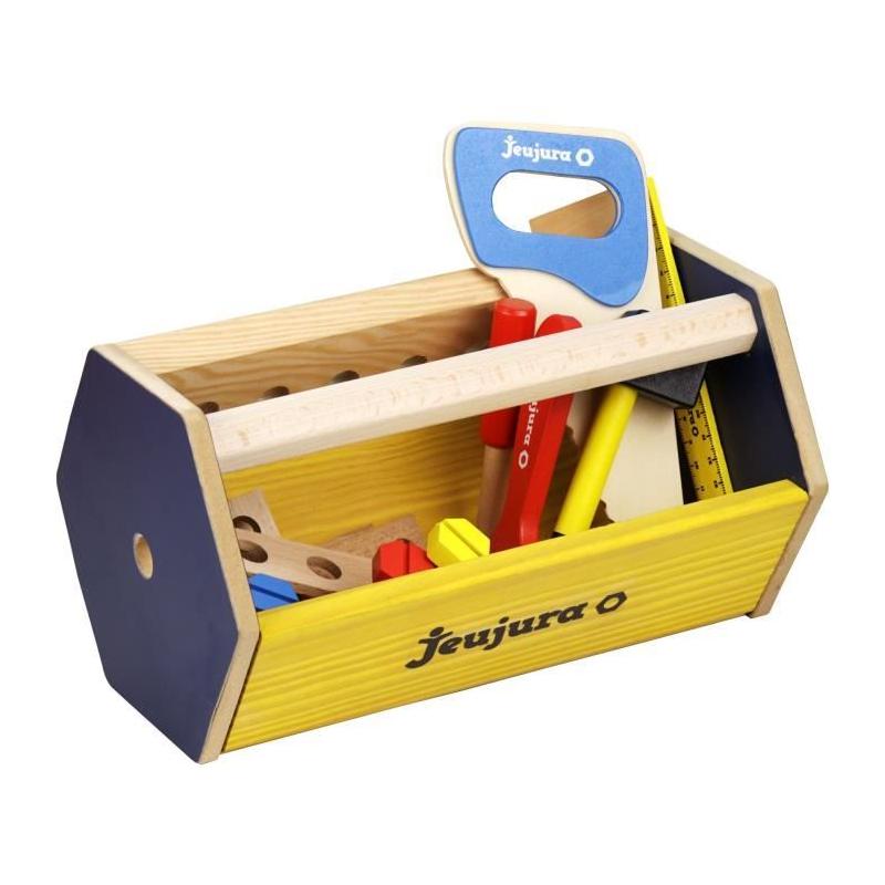Caisse à outils en bois - JEUJURA pour bricoleurs en herbe