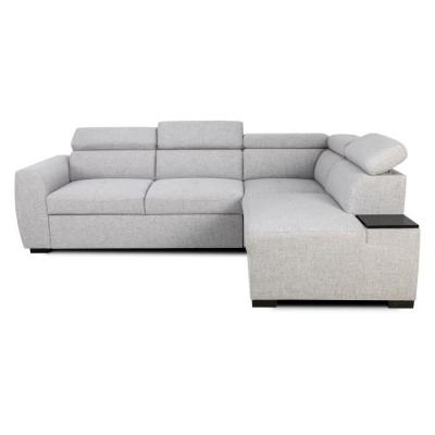 Canapé d'angle convertible réversible 4/5 places KELIO Gris