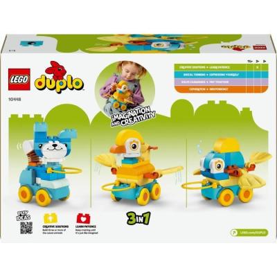 LEGO DUPLO Ma Ville 10448: Animaux Sur Roues 3-En-1 pour les Tout-Petits