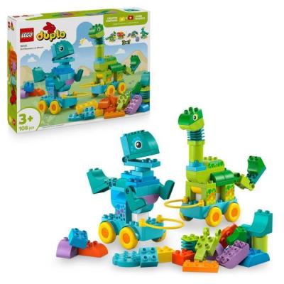 LEGO DUPLO Ma Ville 10451 Dinosaures sur Roues 3-en-1 - Jeu de construction dinosaures