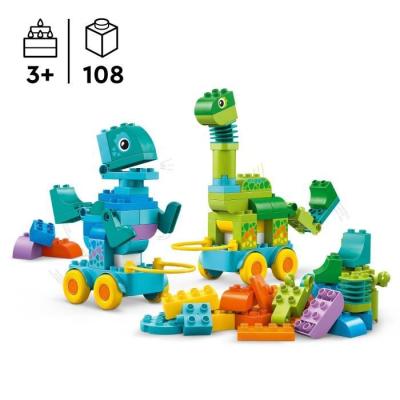 LEGO DUPLO Ma Ville 10451 Dinosaures sur Roues 3-en-1 - Jeu de construction dinosaures