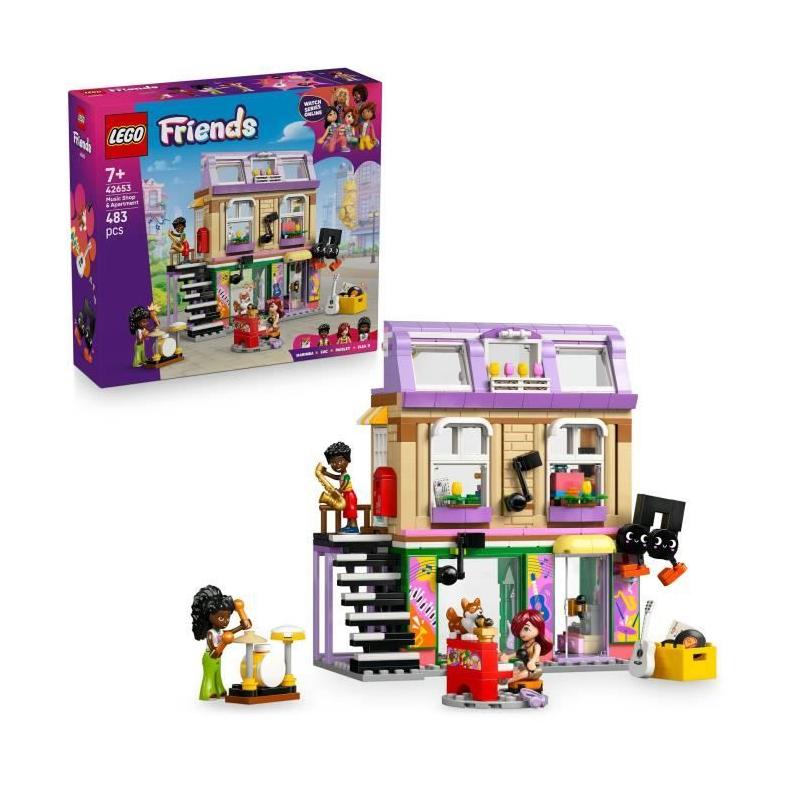 LEGO Friends 42653: Magasin de Musique et Appartement - jeu de construction