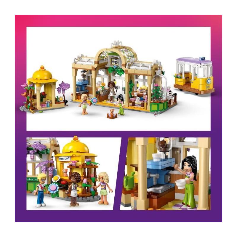 LEGO Friends 42671: Café et Kiosque à Fleurs - Jeu de Construction fun