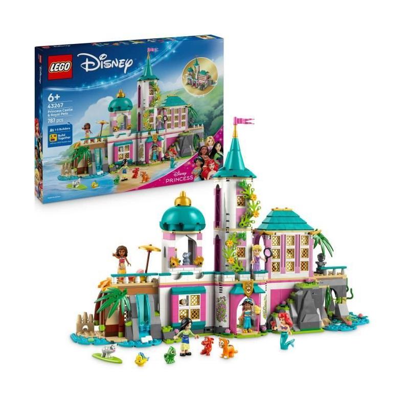LEGO | Disney 43267 Le Château des Princesses - Jeu de Construction