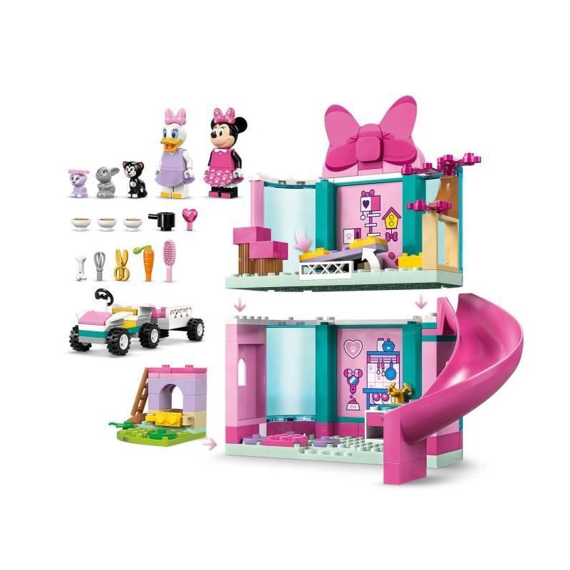 LEGO Disney 43274 : L'Hôtel pour Animaux de Minnie - Jeu de Construction Fun