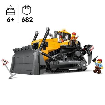 LEGO City 60466 Le Bulldozer Jaune - Construction ludique pour enfants de 8 ans