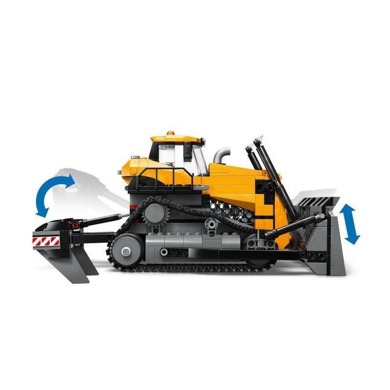 LEGO City 60466 Le Bulldozer Jaune - Construction ludique pour enfants de 8 ans