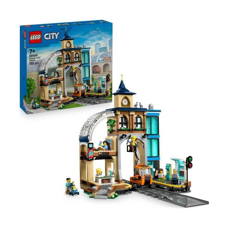 LEGO City 60469 La Gare Centrale - Jeu de Construction Dynamique